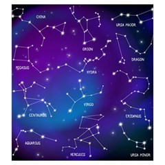 Realistic Night Sky With Constellations Drawstring Pouch (Large) from ArtsNow.com Back