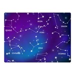 Realistic Night Sky With Constellations Two Sides Premium Plush Fleece Blanket (Mini)