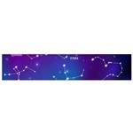 Realistic Night Sky With Constellations Small Premium Plush Fleece Scarf