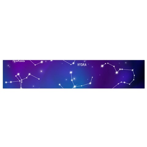 Realistic Night Sky With Constellations Small Premium Plush Fleece Scarf from ArtsNow.com Back