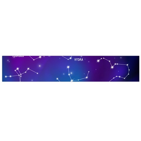 Realistic Night Sky With Constellations Large Premium Plush Fleece Scarf  from ArtsNow.com Front