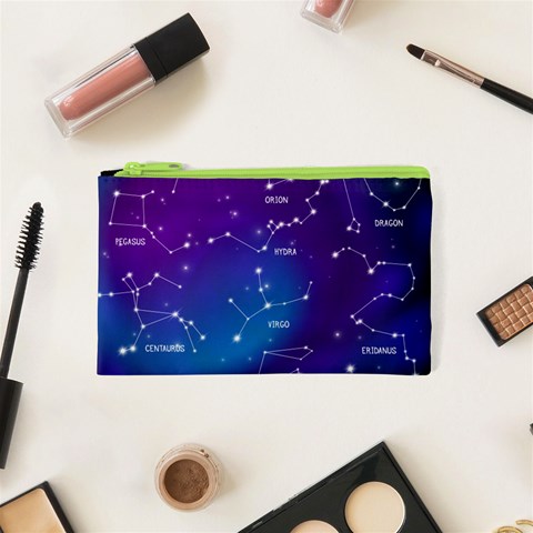 Realistic Night Sky With Constellations Cosmetic Bag (XS) from ArtsNow.com Front