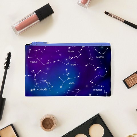Realistic Night Sky With Constellations Cosmetic Bag (XS) from ArtsNow.com Front