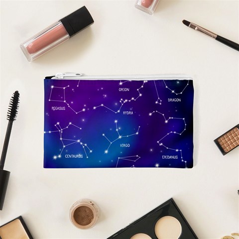 Realistic Night Sky With Constellations Cosmetic Bag (XS) from ArtsNow.com Front