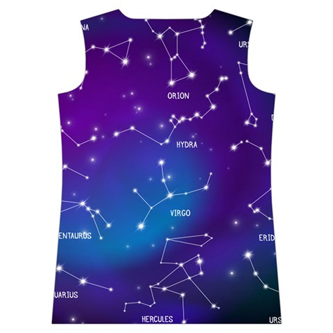 Realistic Night Sky With Constellations Women s Basketball Tank Top from ArtsNow.com Back