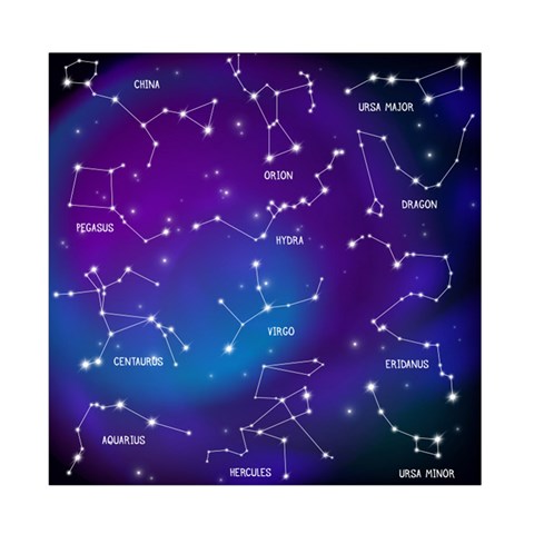 Realistic Night Sky With Constellations Duvet Cover Double Side (Full/ Double Size) from ArtsNow.com Front