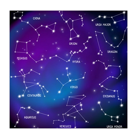 Realistic Night Sky With Constellations Duvet Cover Double Side (Queen Size) from ArtsNow.com Front