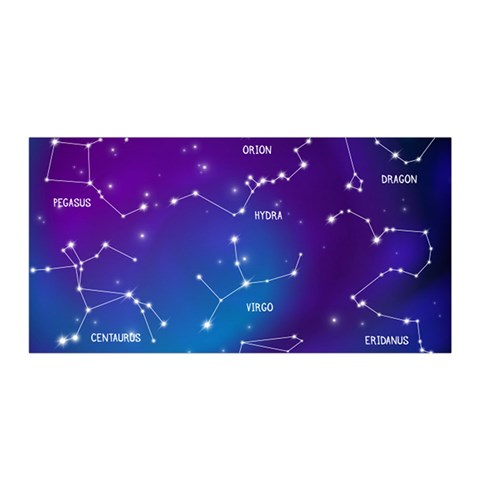Realistic Night Sky With Constellations Satin Wrap 35  x 70  from ArtsNow.com Front
