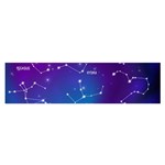 Realistic Night Sky With Constellations Oblong Satin Scarf (16  x 60 )