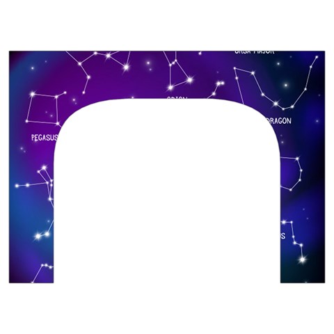 Realistic Night Sky With Constellations Toiletries Pouch from ArtsNow.com Front