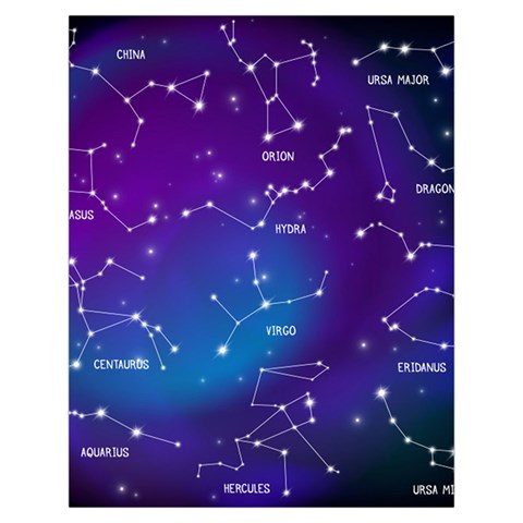 Realistic Night Sky With Constellations Toiletries Pouch from ArtsNow.com Back