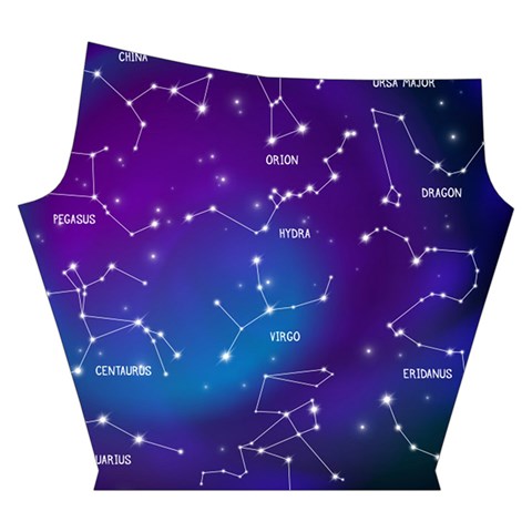Realistic Night Sky With Constellations Yoga Cropped Leggings from ArtsNow.com Right