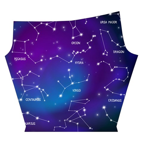 Realistic Night Sky With Constellations Yoga Cropped Leggings from ArtsNow.com Left