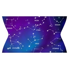 Realistic Night Sky With Constellations Yoga Cropped Leggings from ArtsNow.com Waistband Back