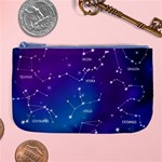 Realistic Night Sky With Constellations Large Coin Purse