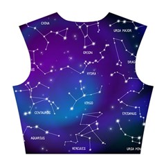 Realistic Night Sky With Constellations Cotton Crop Top from ArtsNow.com Back