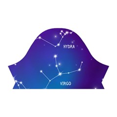 Realistic Night Sky With Constellations Short Sleeve V Right Sleeve