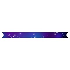 Realistic Night Sky With Constellations Short Sleeve V Hem
