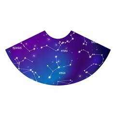 Realistic Night Sky With Constellations Midi Sleeveless Dress from ArtsNow.com Skirt Front