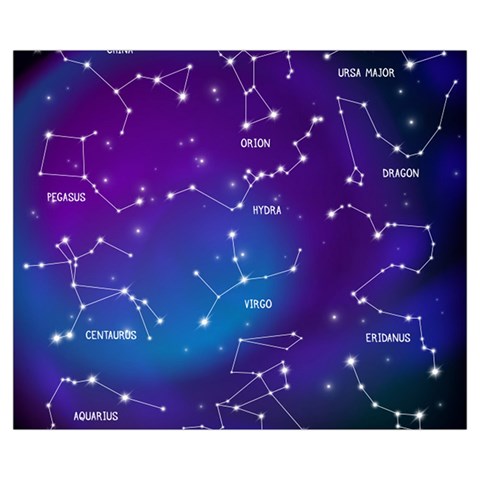 Realistic Night Sky With Constellations Medium Tote Bag from ArtsNow.com Front