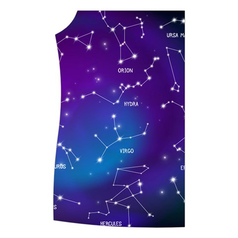 Realistic Night Sky With Constellations Women s Button Up Vest from ArtsNow.com Front Right
