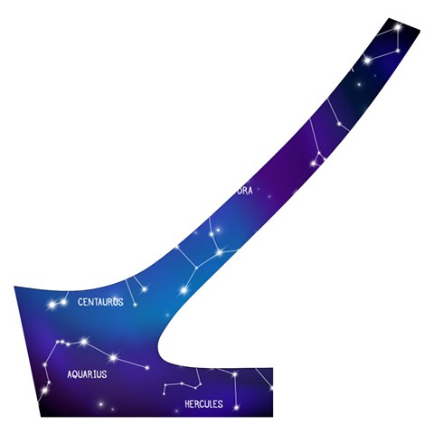 Realistic Night Sky With Constellations Cross Back Hipster Bikini Set from ArtsNow.com Back Left