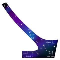 Realistic Night Sky With Constellations Cross Back Hipster Bikini Set from ArtsNow.com Back Right