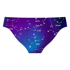 Realistic Night Sky With Constellations Cross Back Hipster Bikini Set from ArtsNow.com Back Under