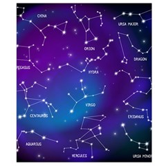 Realistic Night Sky With Constellations Waist Pouch (Large) from ArtsNow.com Back Strap