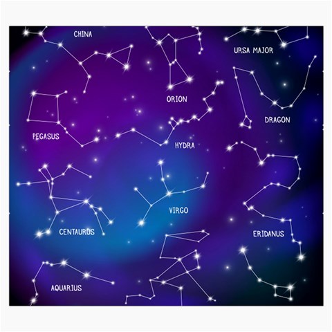 Realistic Night Sky With Constellations Roll Up Canvas Pencil Holder (S) from ArtsNow.com Front