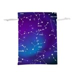 Realistic Night Sky With Constellations Lightweight Drawstring Pouch (M)