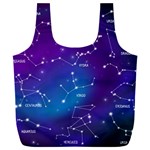 Realistic Night Sky With Constellations Full Print Recycle Bag (XXXL)