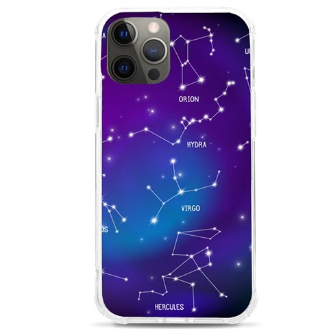 Realistic Night Sky With Constellations iPhone 12 Pro max TPU UV Print Case from ArtsNow.com Front