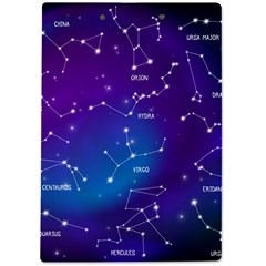 Realistic Night Sky With Constellations A4 Acrylic Clipboard from ArtsNow.com Back