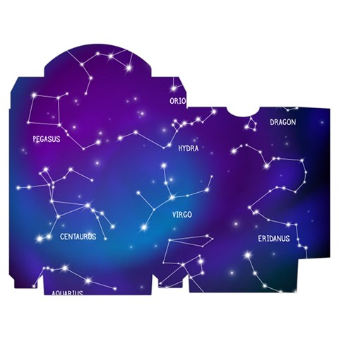 Realistic Night Sky With Constellations Playing Cards Single Design (Rectangle) with Custom Box from ArtsNow.com Poker Box