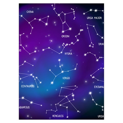 Realistic Night Sky With Constellations Playing Cards Single Design (Rectangle) with Custom Box from ArtsNow.com Card