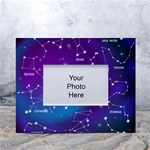 Realistic Night Sky With Constellations White Tabletop Photo Frame 4 x6 