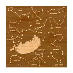 Realistic Night Sky With Constellations Bamboo Coaster Set from ArtsNow.com Coaster 2