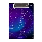 Realistic Night Sky With Constellations A5 Acrylic Clipboard