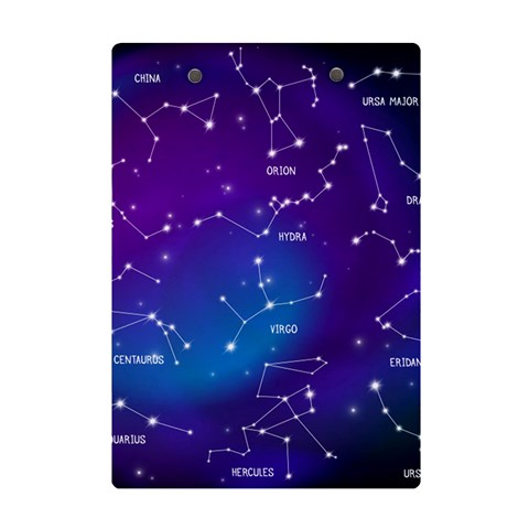 Realistic Night Sky With Constellations A5 Acrylic Clipboard from ArtsNow.com Back