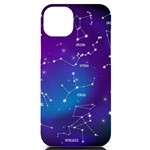 Realistic Night Sky With Constellations iPhone 14 Plus Black UV Print Case