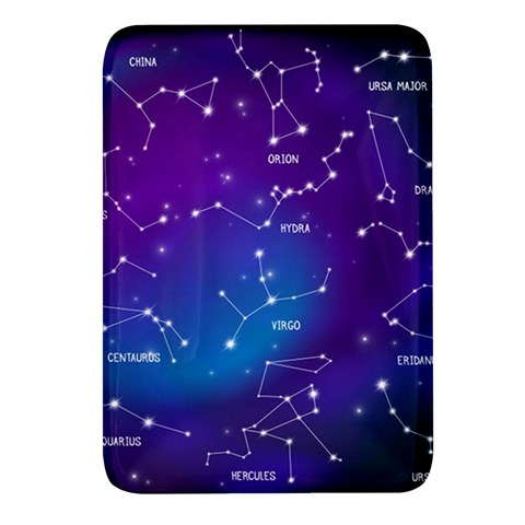 Realistic Night Sky With Constellations Rectangular Glass Fridge Magnet (4 pack) from ArtsNow.com Front