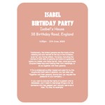 Birthday Card Invitation Card 5  x 7  (Rounded)