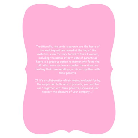 Happy Pregnant Invitation Card 5  x 7  (Bracket) from ArtsNow.com Back