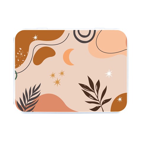 Abstract Art Boho Star Moon Flip Top Metal Box (Silver)   from ArtsNow.com Front