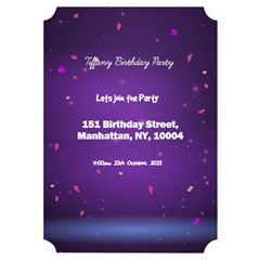 Birthday Invitation Card 5  x 7  (Ticket) from ArtsNow.com Left