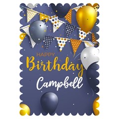 birthday Invitation Card 5  x 7  (Scallop) from ArtsNow.com Front