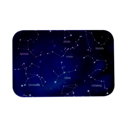 Realistic Night Sky With Constellations Open Lid Metal Box (Silver)   from ArtsNow.com Front