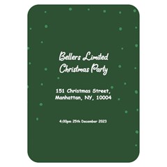 Xmas Invitation Card 5  x 7  (Rounded) from ArtsNow.com Back