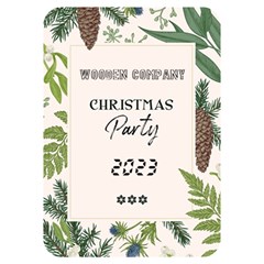 Xmas Invitation Card 5  x 7  (Rounded) from ArtsNow.com Front